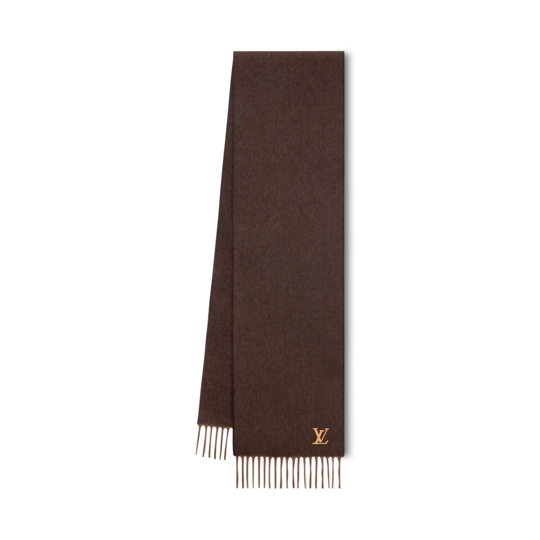 LOUIS VUITTON カシミヤ マフラー ブラウン LV Craft Plus Scarf S00 - Men - Accessories | LOUIS VUITTON ®